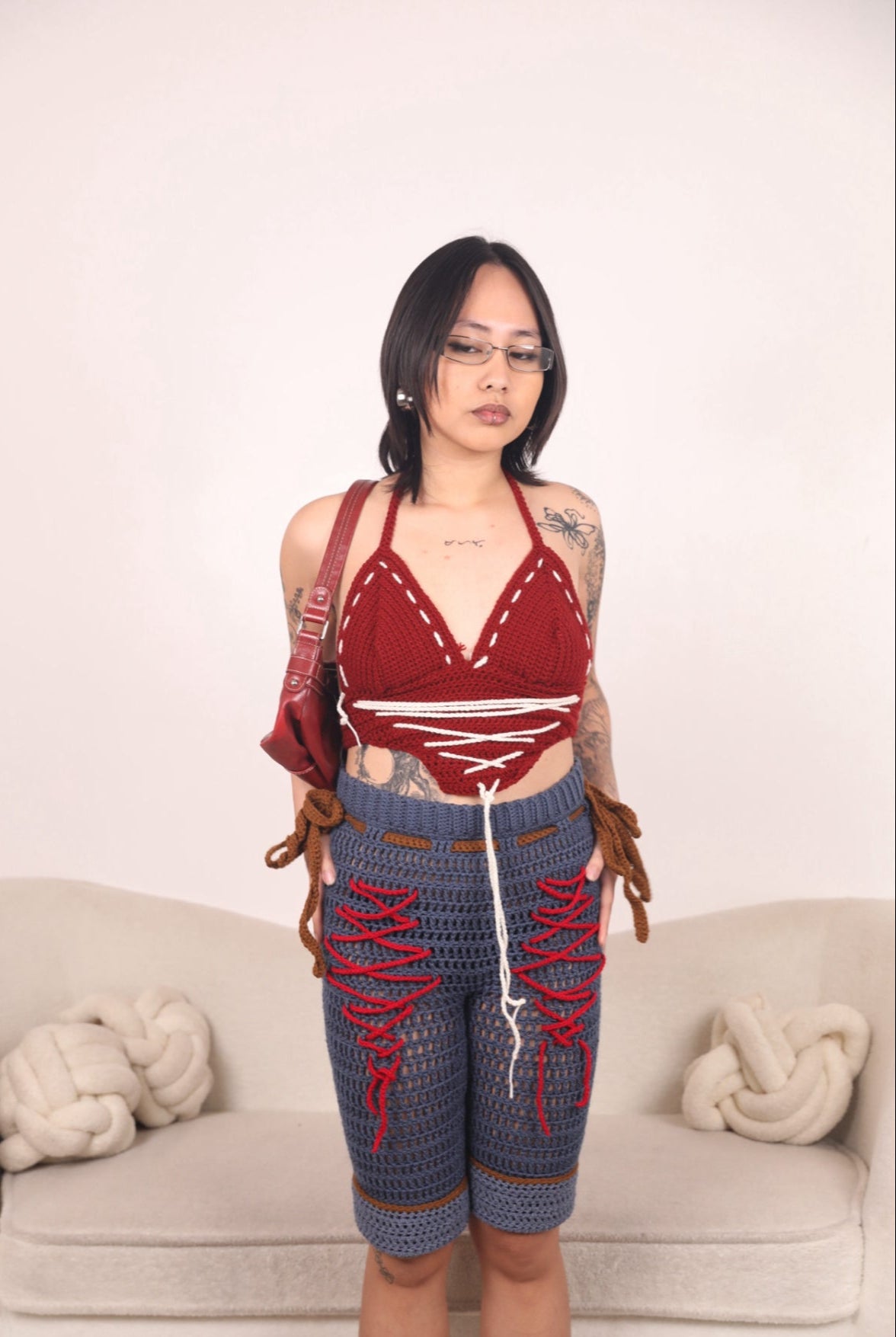 CLOE HALTER BURGUNDY