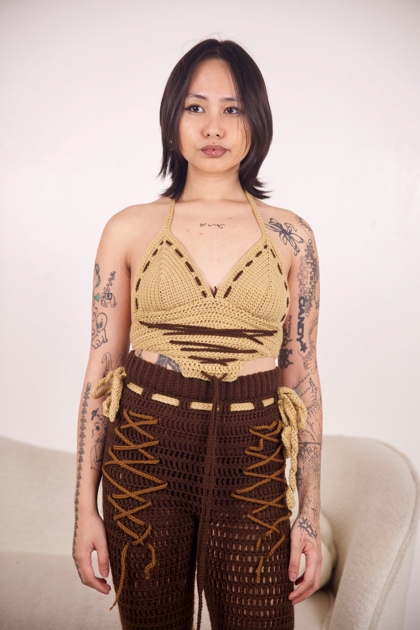CLOE HALTER BEIGE